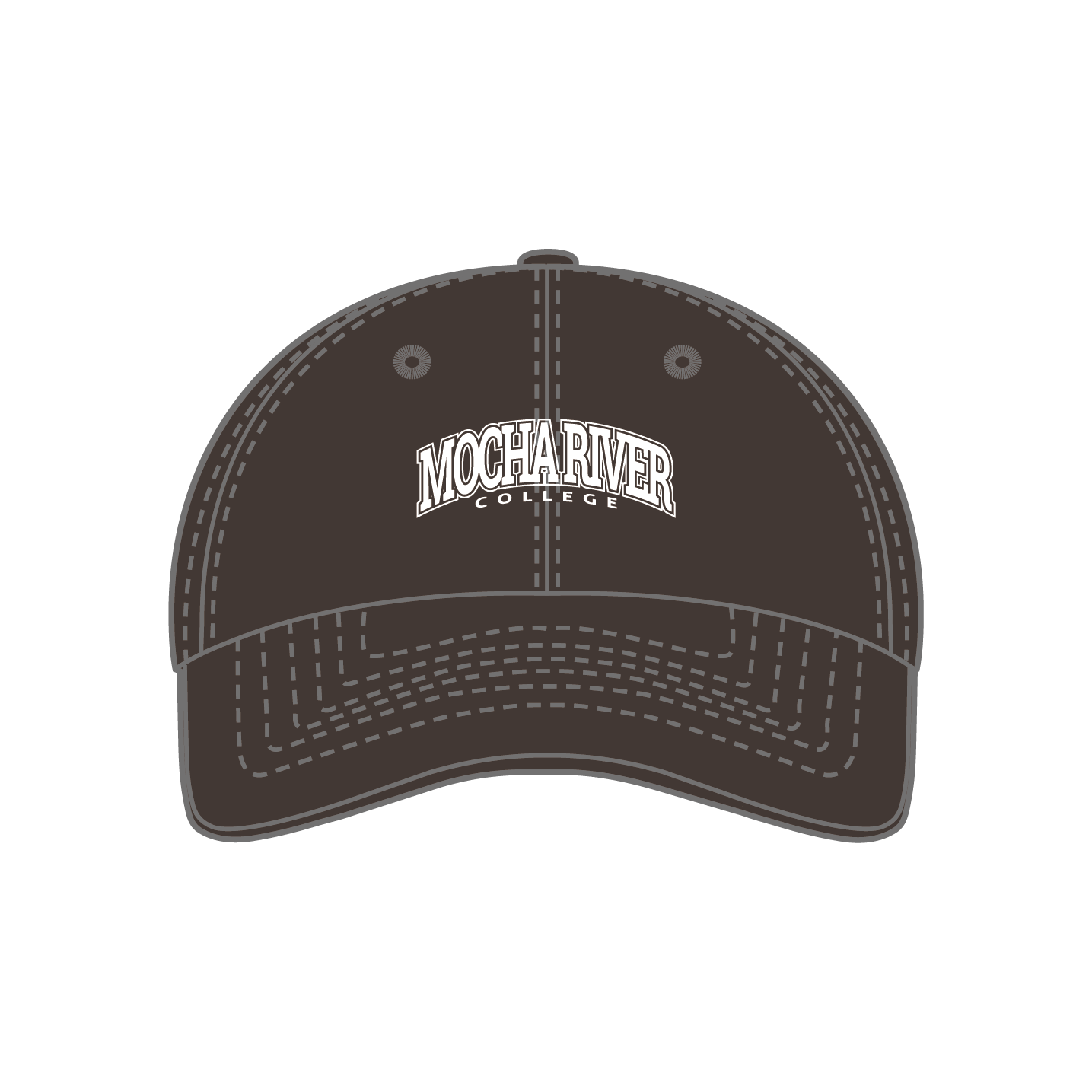 MOCHA RIVER College Logo Cap