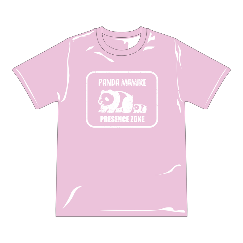【パンダまみれ会員限定】ヴィンテージ風PANDASAN Tシャツ PINK