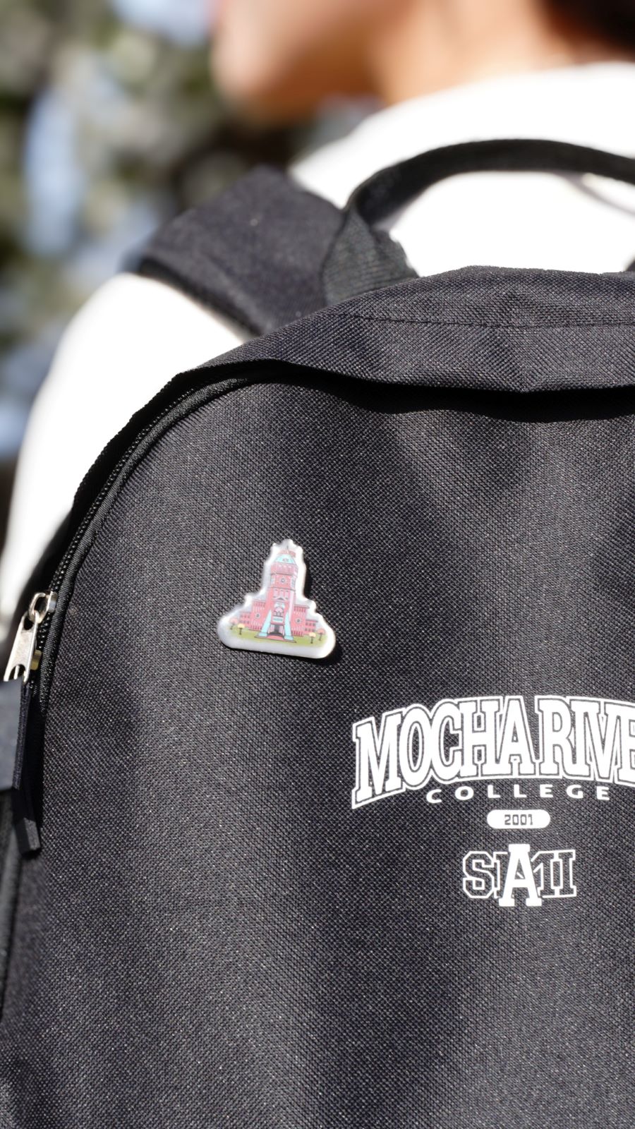 MOCHA RIVER College Pin Badge