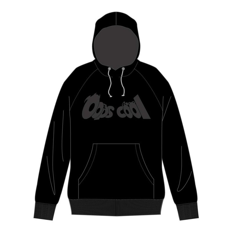 oops cool logo hoodie BLACK