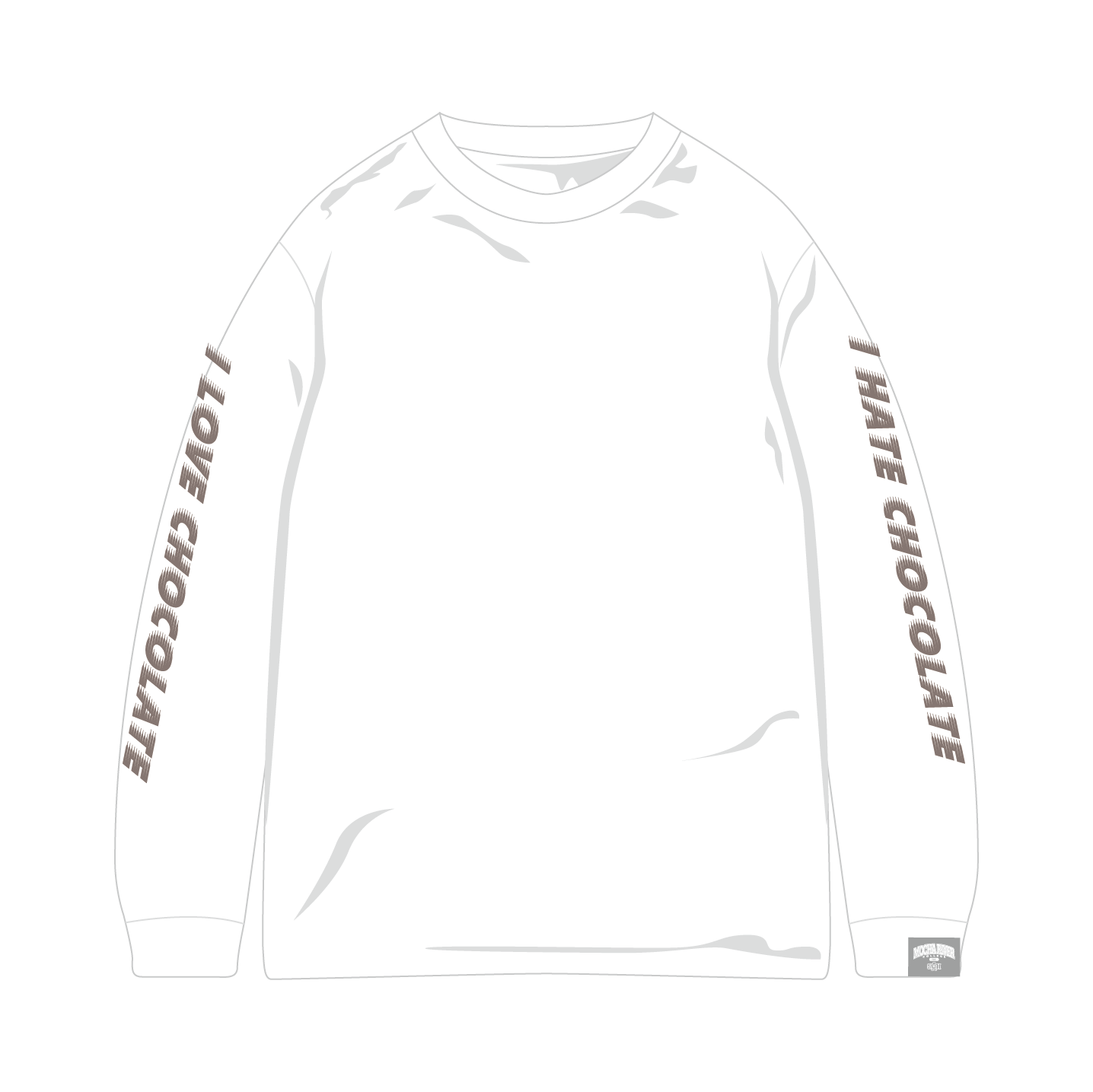 MOCHA RIVER College CHOCOLATE　Long Sleeve Tee