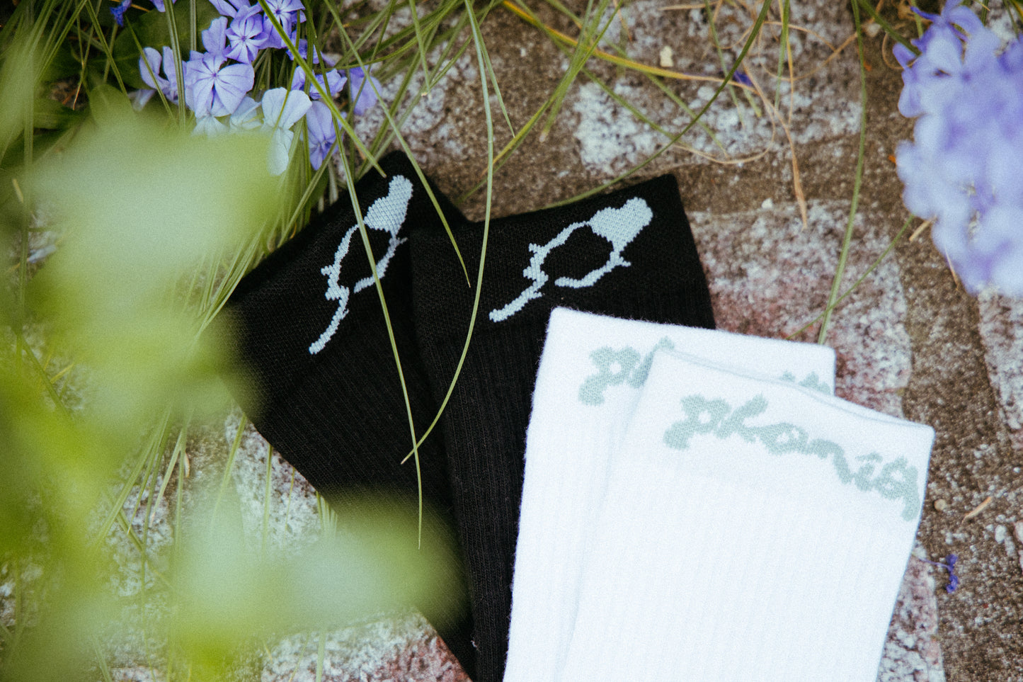 Wordmark Socks (White)