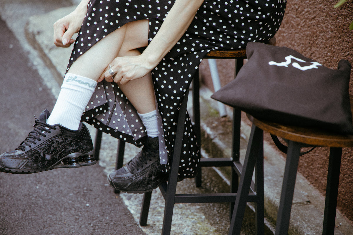 Wordmark Socks (White)