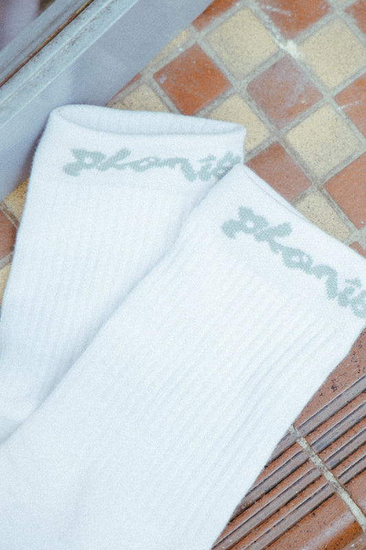 Wordmark Socks (White)