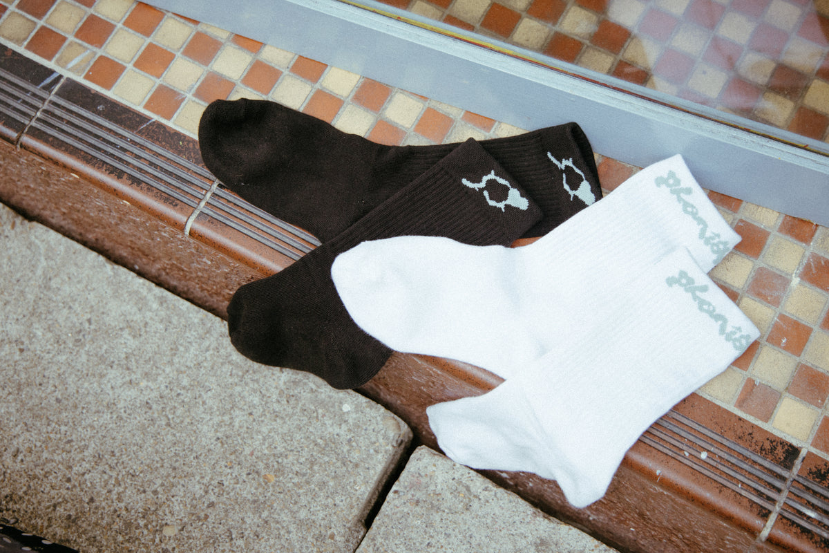 Wordmark Socks (White)