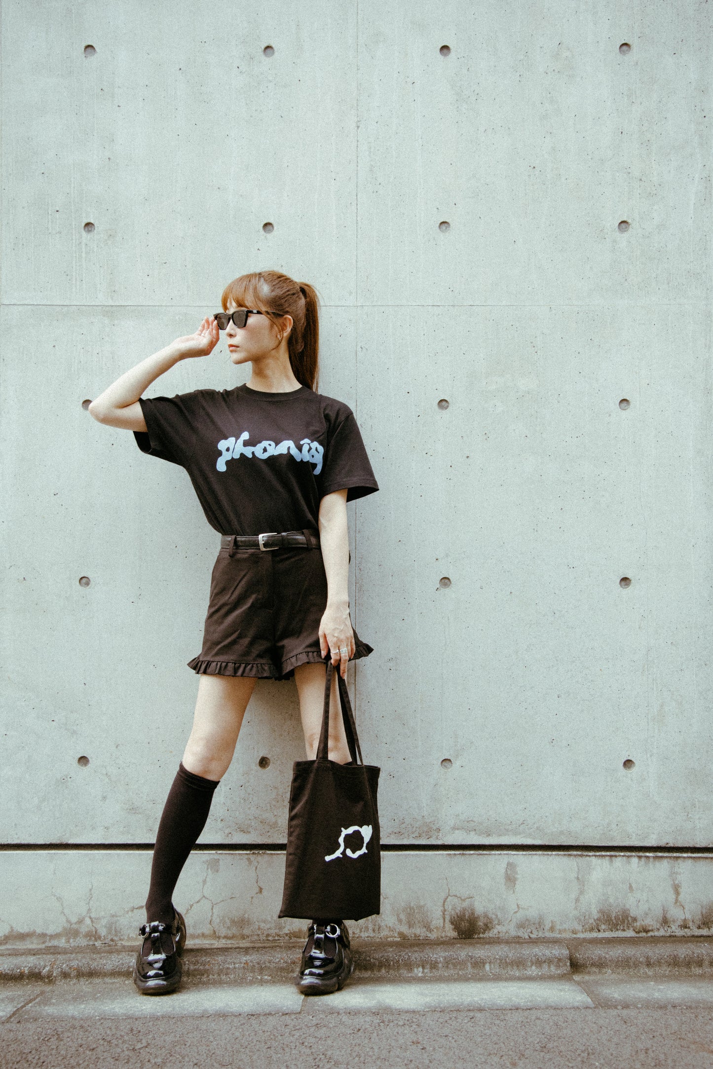 Phonia LOGO TEE BLACK