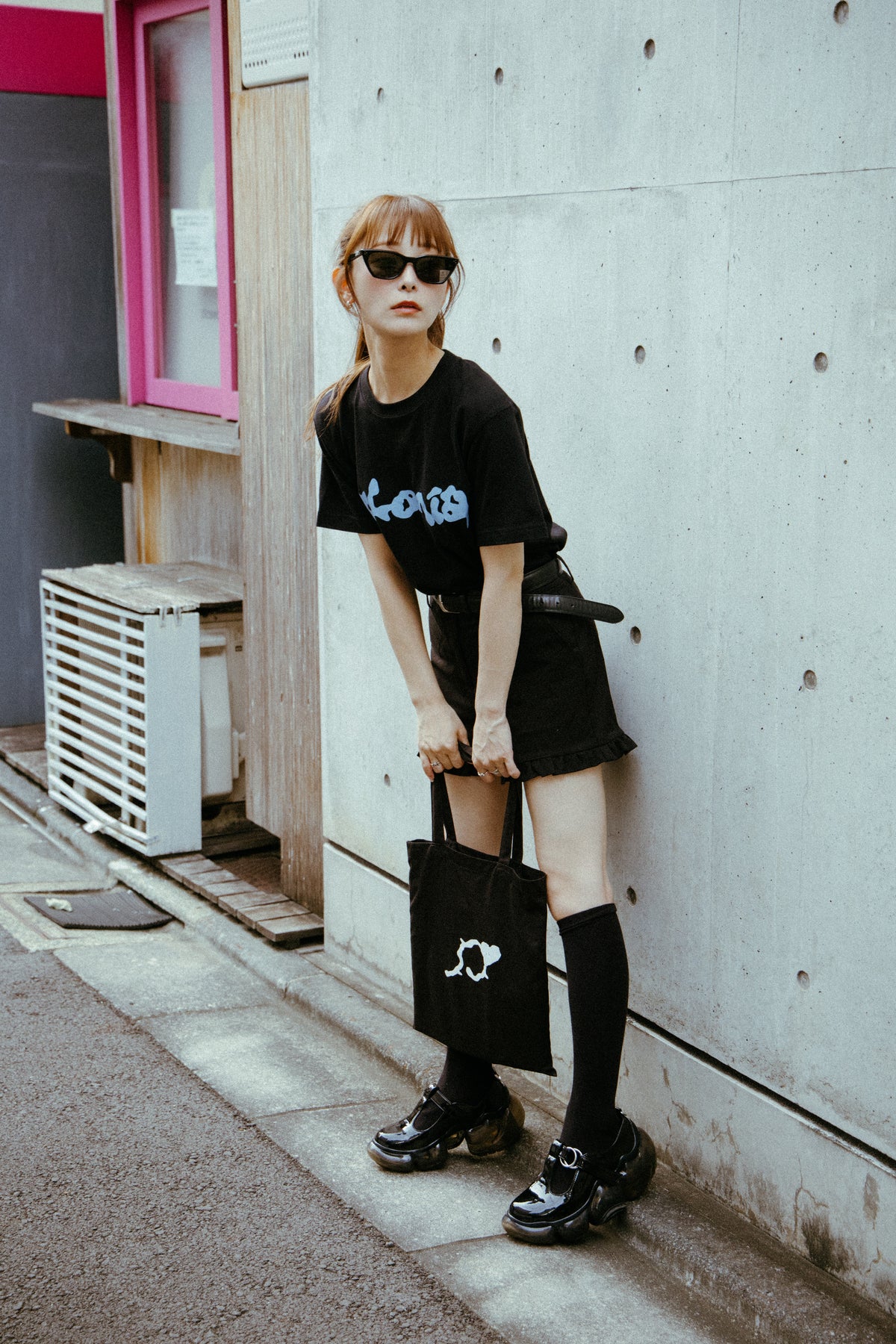 Phonia LOGO TEE BLACK
