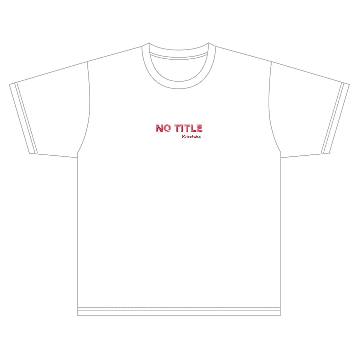 NO TITLE Tシャツ WHITE