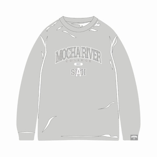 Check Logo Long Sleeve T-shirt GRAY