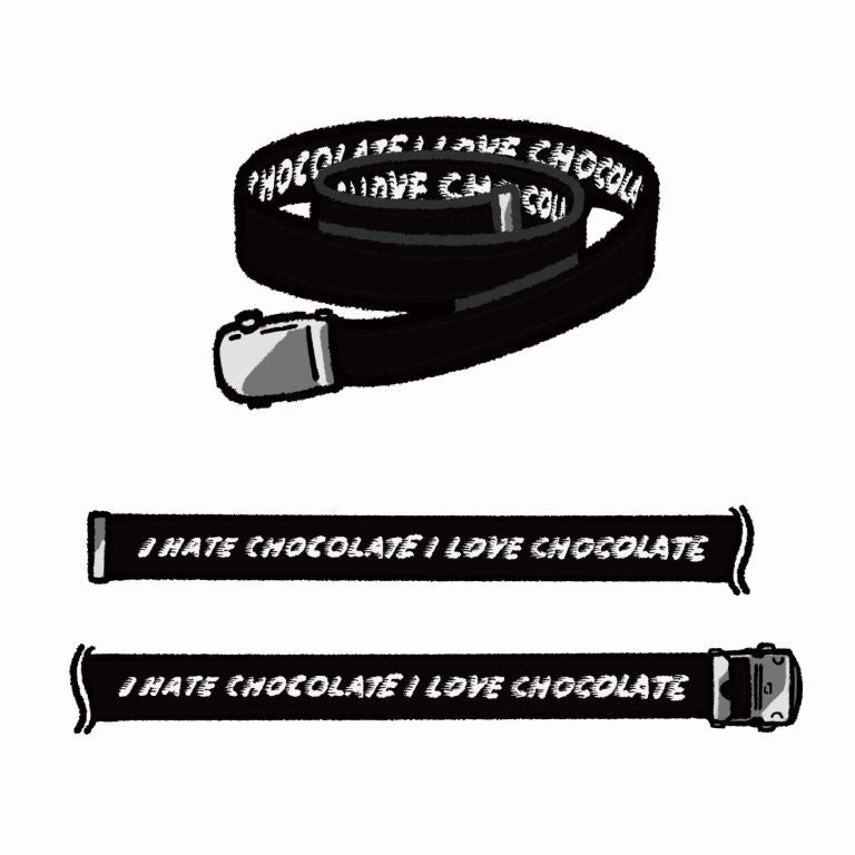 MOCHA RIVER Chocolate Belt BLACK