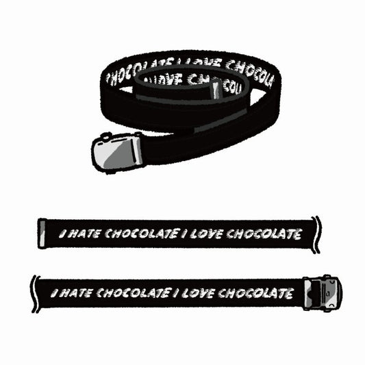 MOCHA RIVER Chocolate Belt BLACK