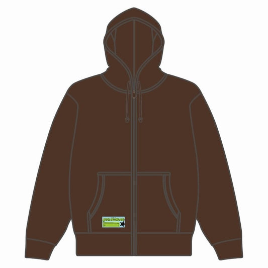 GIRICHOCO Full Zip Hoodie（Dark Chocolate)