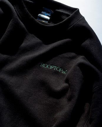ROOFTOP sweat shirt BLACK