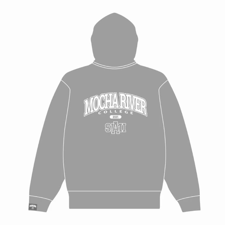 Logo Full Zip Hoodie GRAY