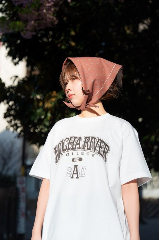 MOCHA RIVER College Logo Dot Bandana
