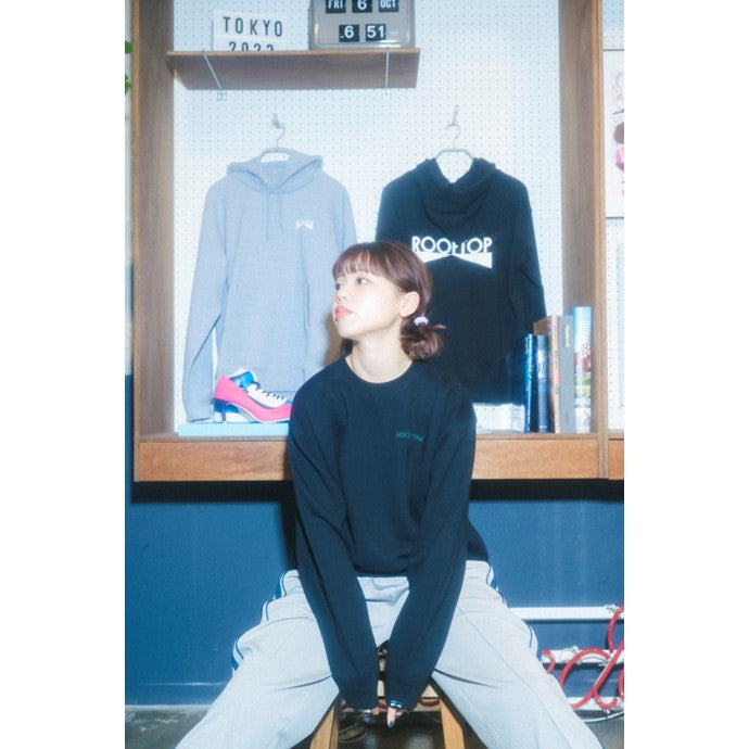 ROOFTOP sweat shirt BLACK
