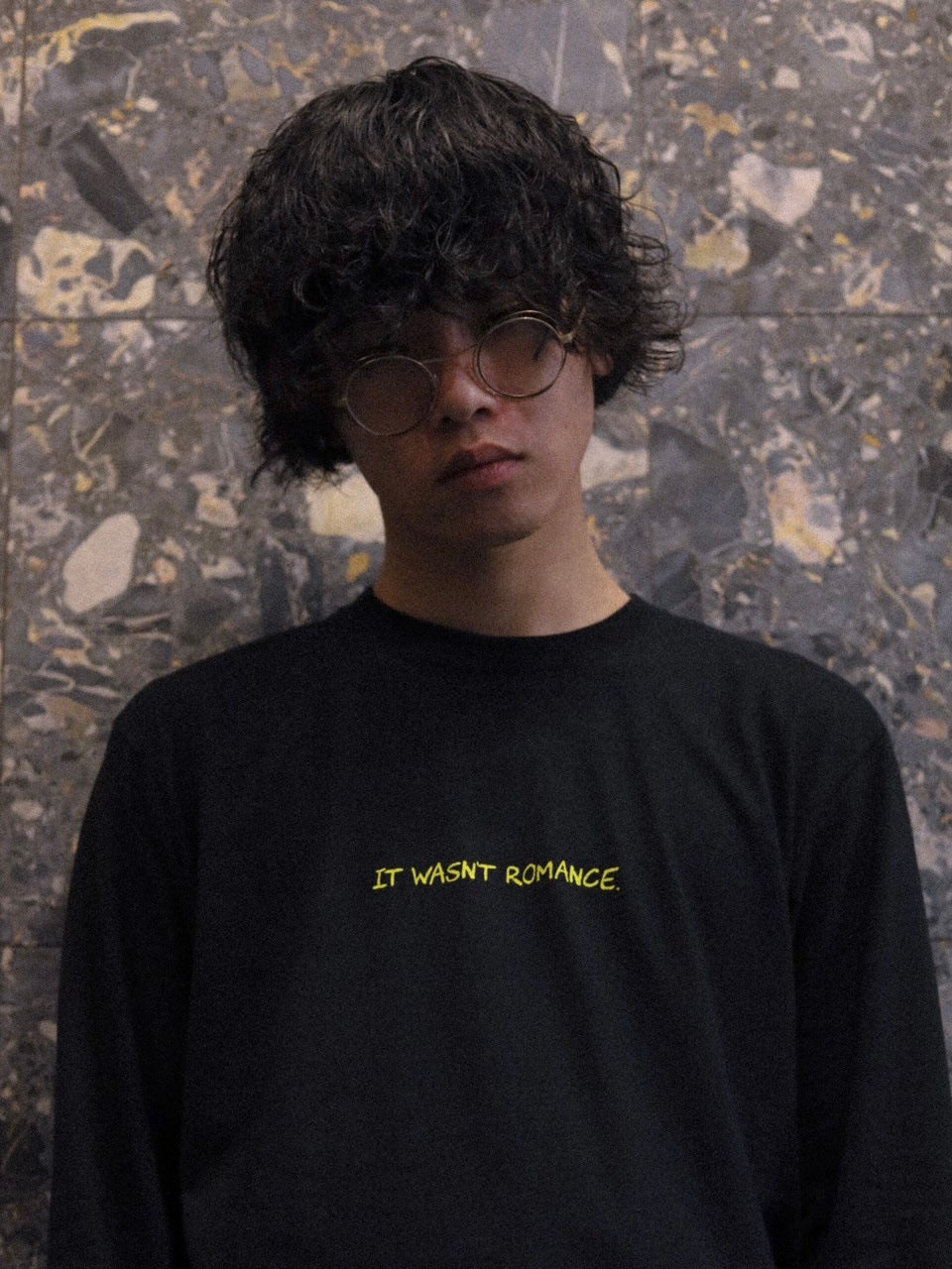 ロマンスブルーちゃん ロンT BLACK
