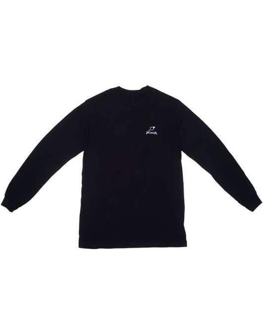 Phonia 刺繍ロンT BLACK