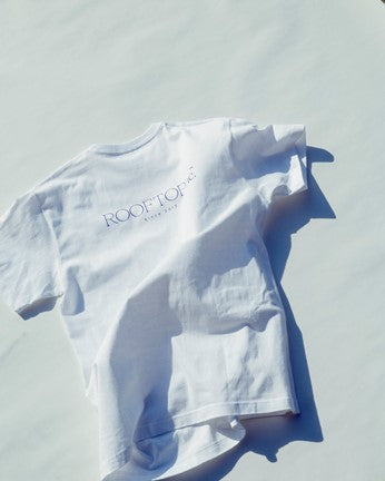 ROOFTOP Classic LOGO T-shirt WHITE