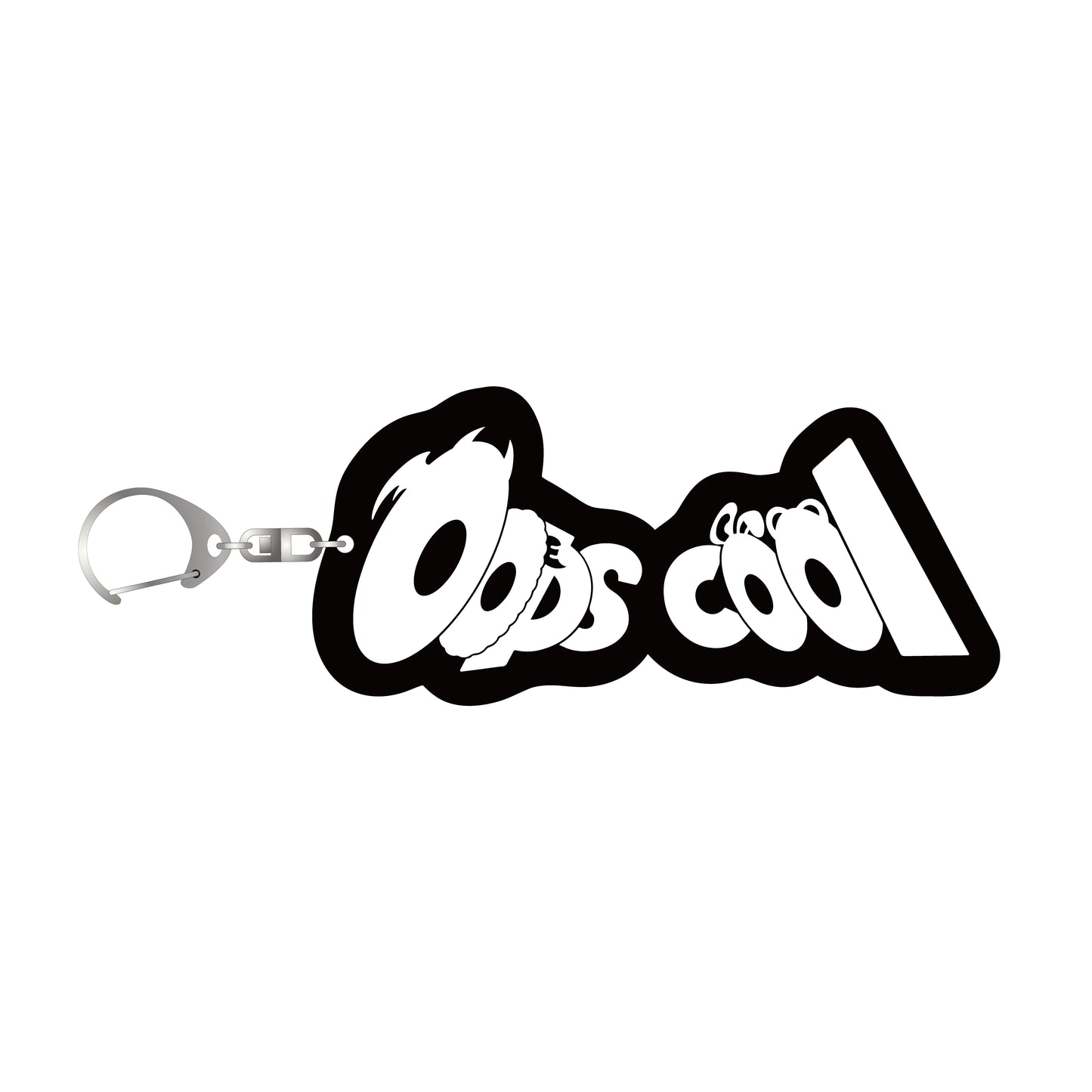 oops cool ロゴラバーキーホルダー